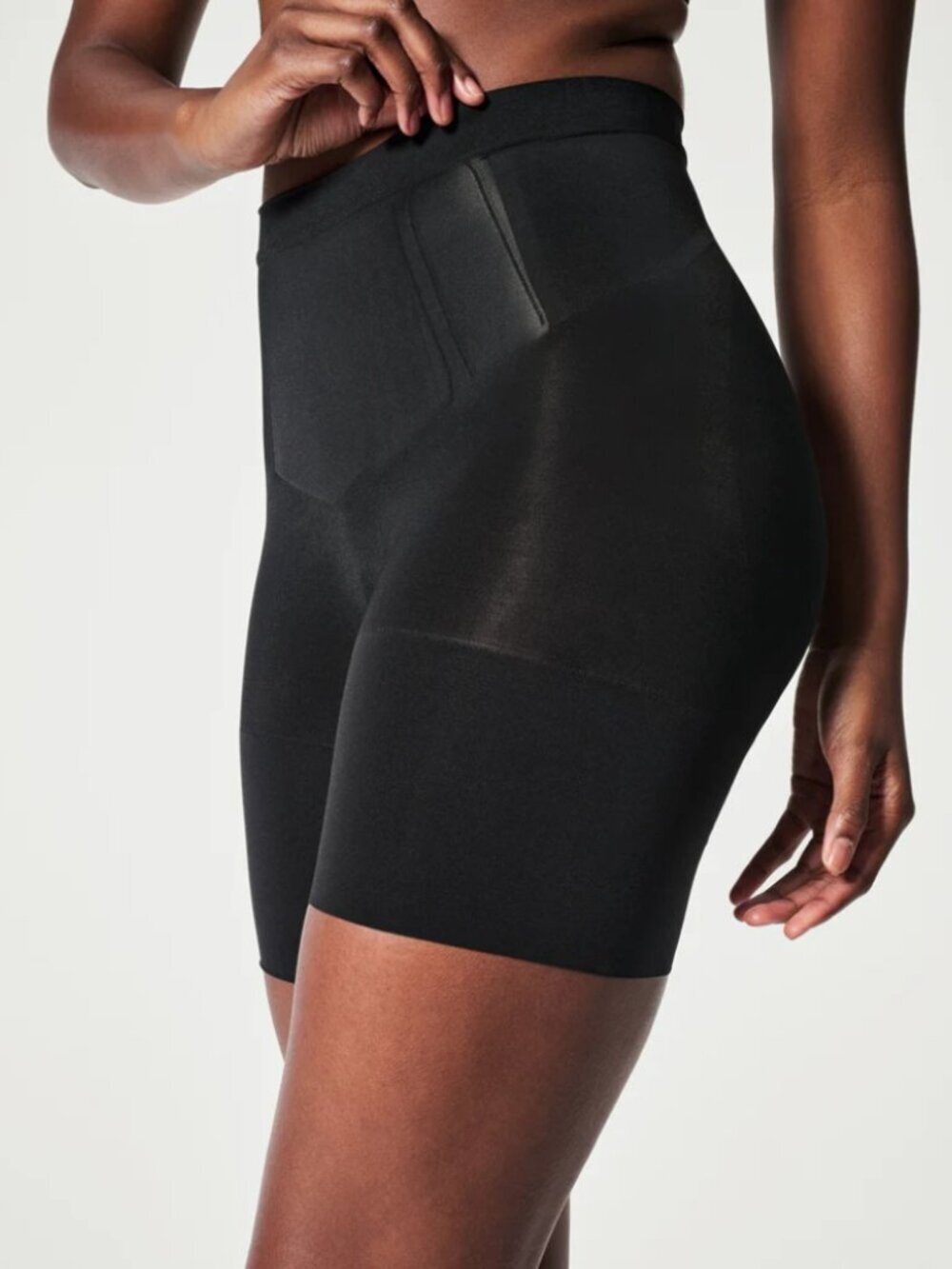 SPANX Sculpt OnCore High Waist Mid-Thigh Short Very Black Shapewear Size S NWT